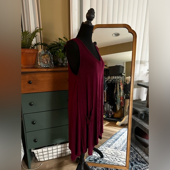 Trixxi Sleeveless Bow Tie Back Tunic with Pockets Medium - Picture 4 of 13